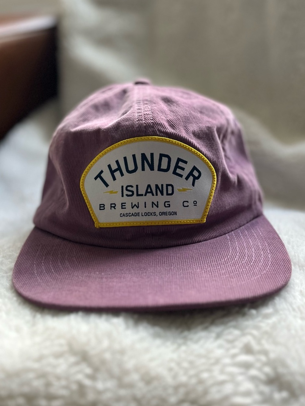 Thunder Island Brewing Co. Logo Strapback Cap - Mauve